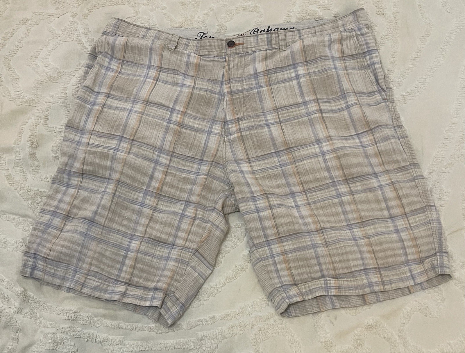 Tommy Bahama Lot Of 3 Plaid Shorts Men’s Size 42 Flat Front Various Designs