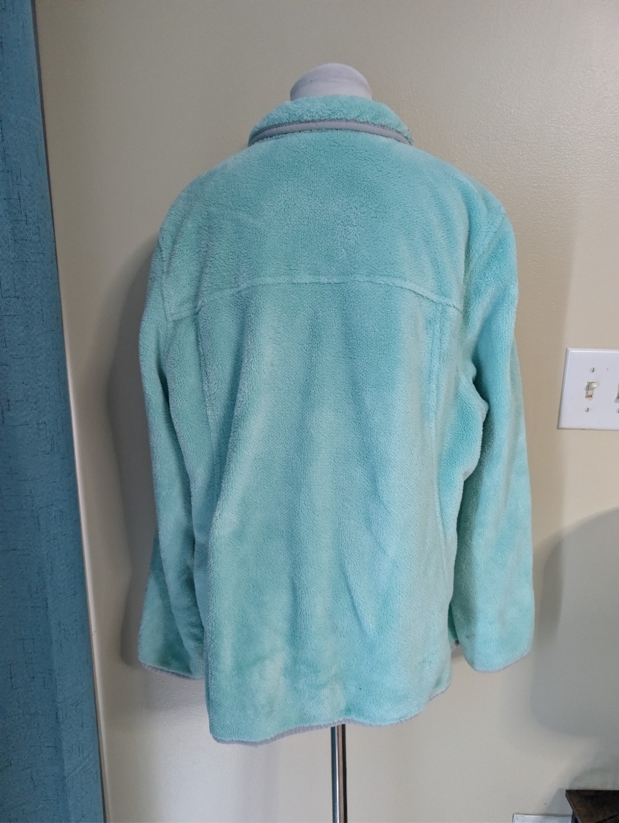 Jacket Free Country 2X Fleece Womens Venture Butter Snap Up Aqua Haze