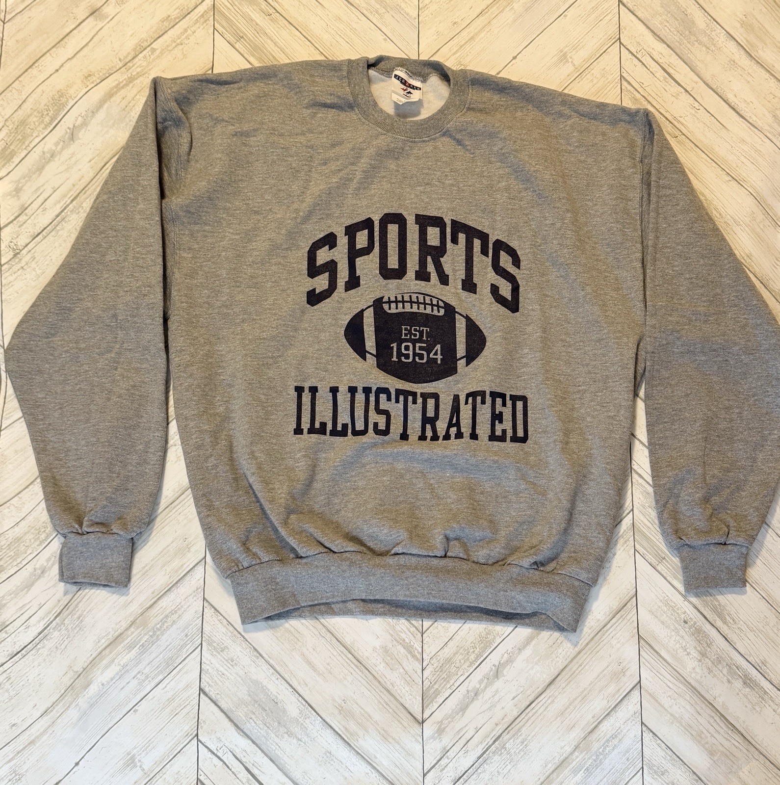 Vintage Jerzees 90s Sports Illustrated Pullover Sweatshirt Football Size XL