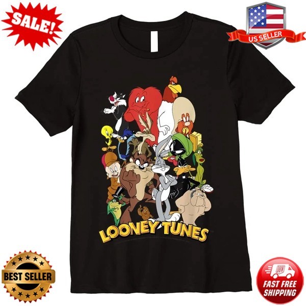 New Looney Tunes Character Group T Shirts S-5XL