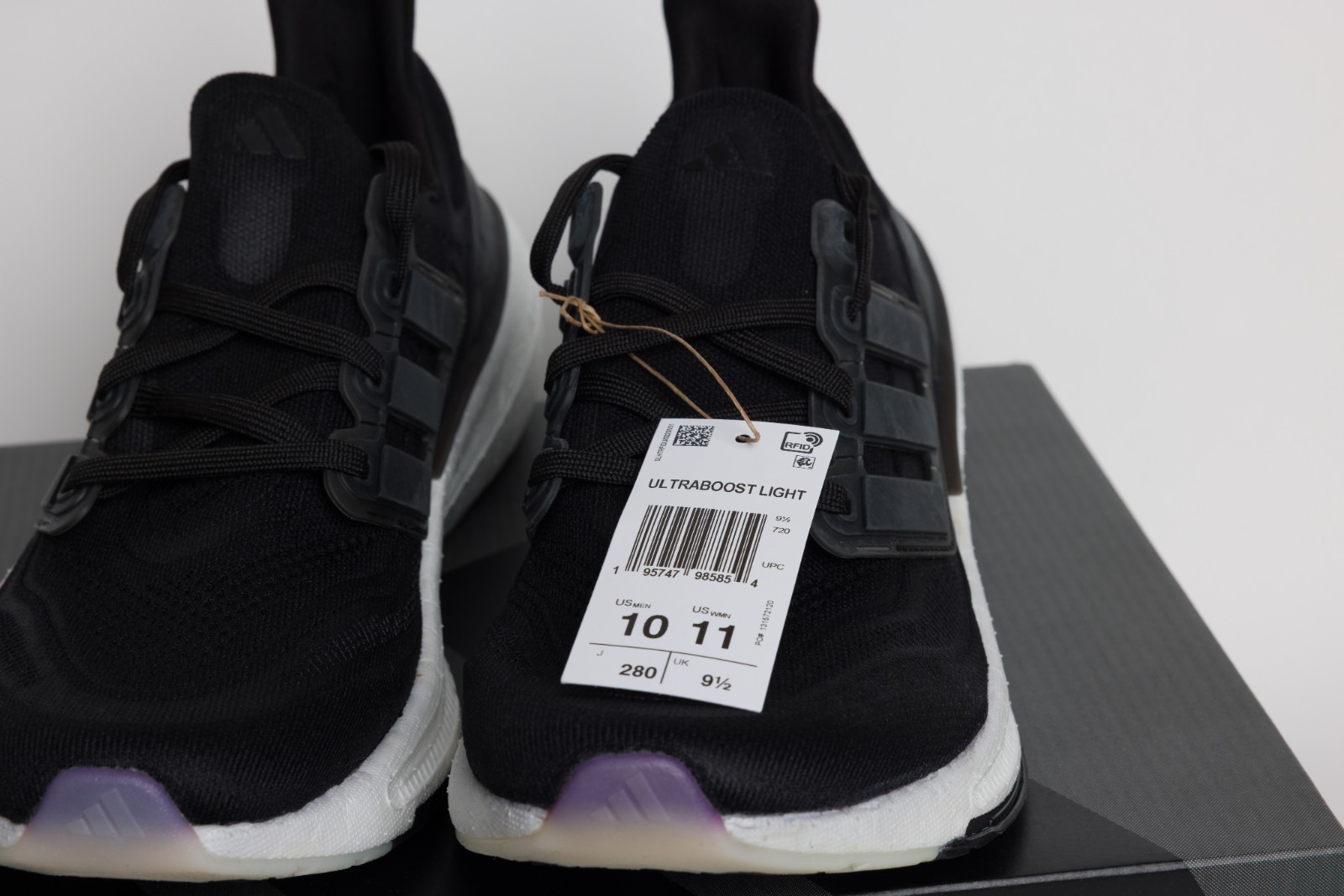 Adidas Ultraboost Light Running Shoe – Core Black – New In Box – Men’s Size 10