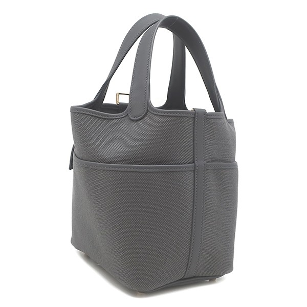 Hermes Handbag Picotin Lock Cargo PM Veau Swift Grey Aldoise 2025 K 841373