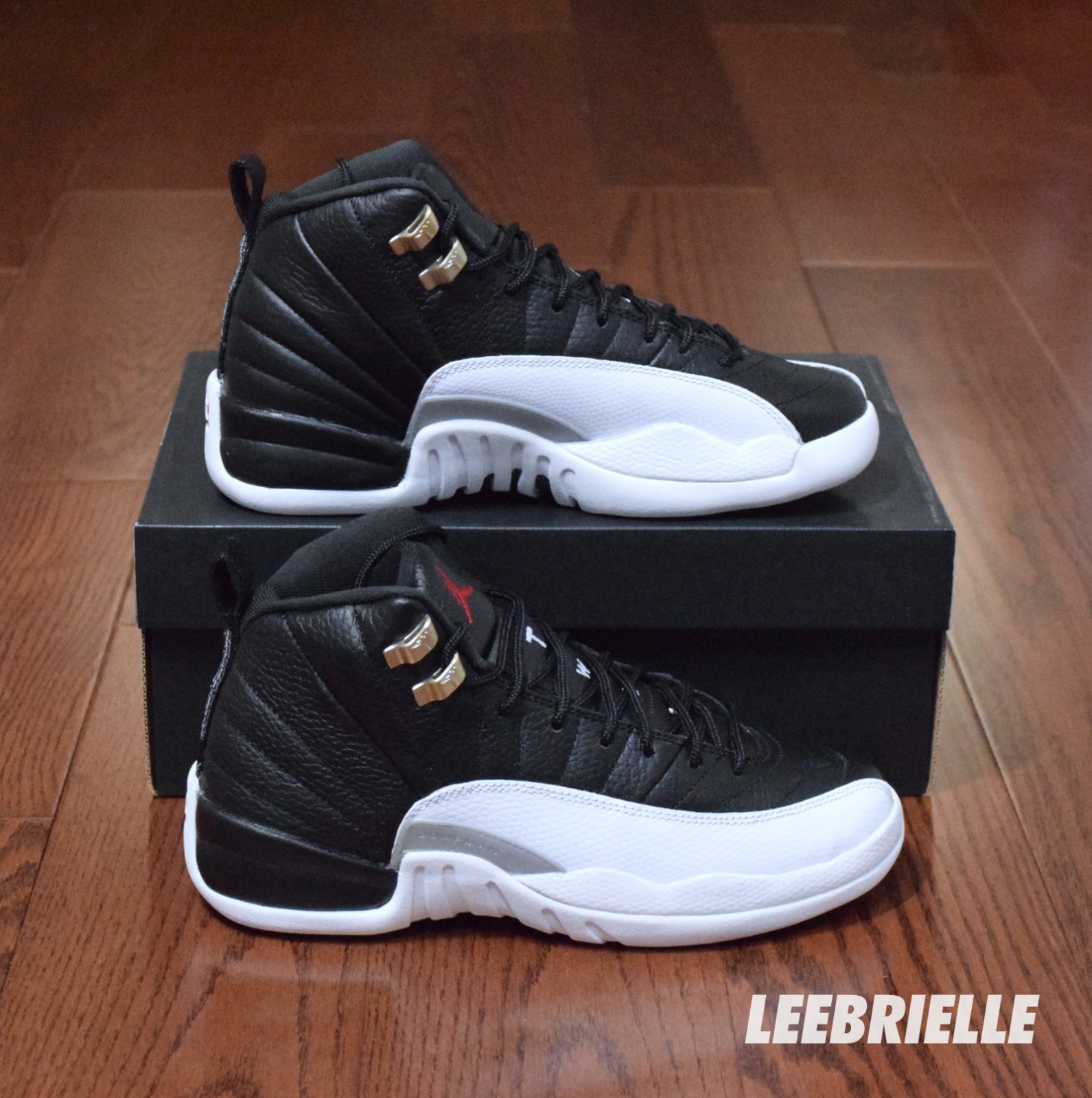 Nike Air Jordan 12 Retro Playoff Black Red White 153265-006 GS Size