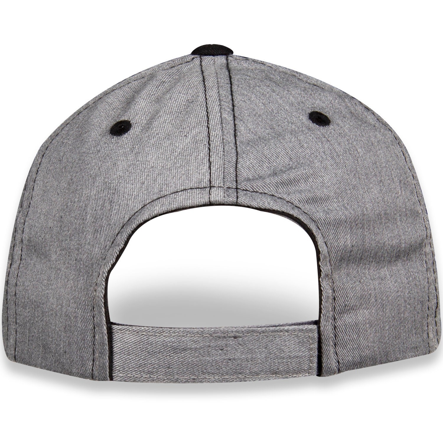 Ford Oval Heather Fabric Raised Logo Hat Hook and Loop with Black Stitching