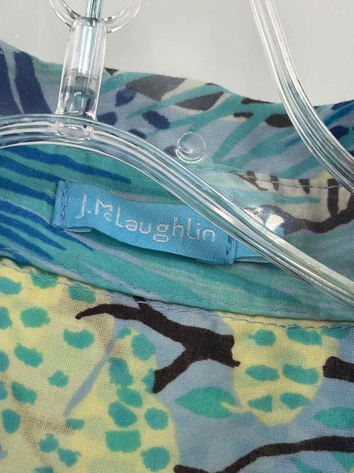Pre-Owned J Mclaughlin Blue Size Medium Button Down