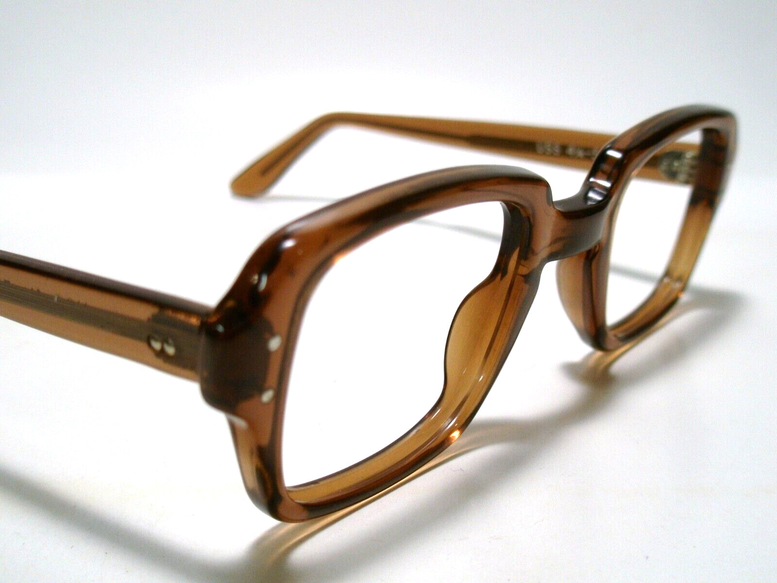 NOS USGI Issue BCG’s USS Size 48-26 Brown Sunglasses/ Eyeglasses Frame Vintage
