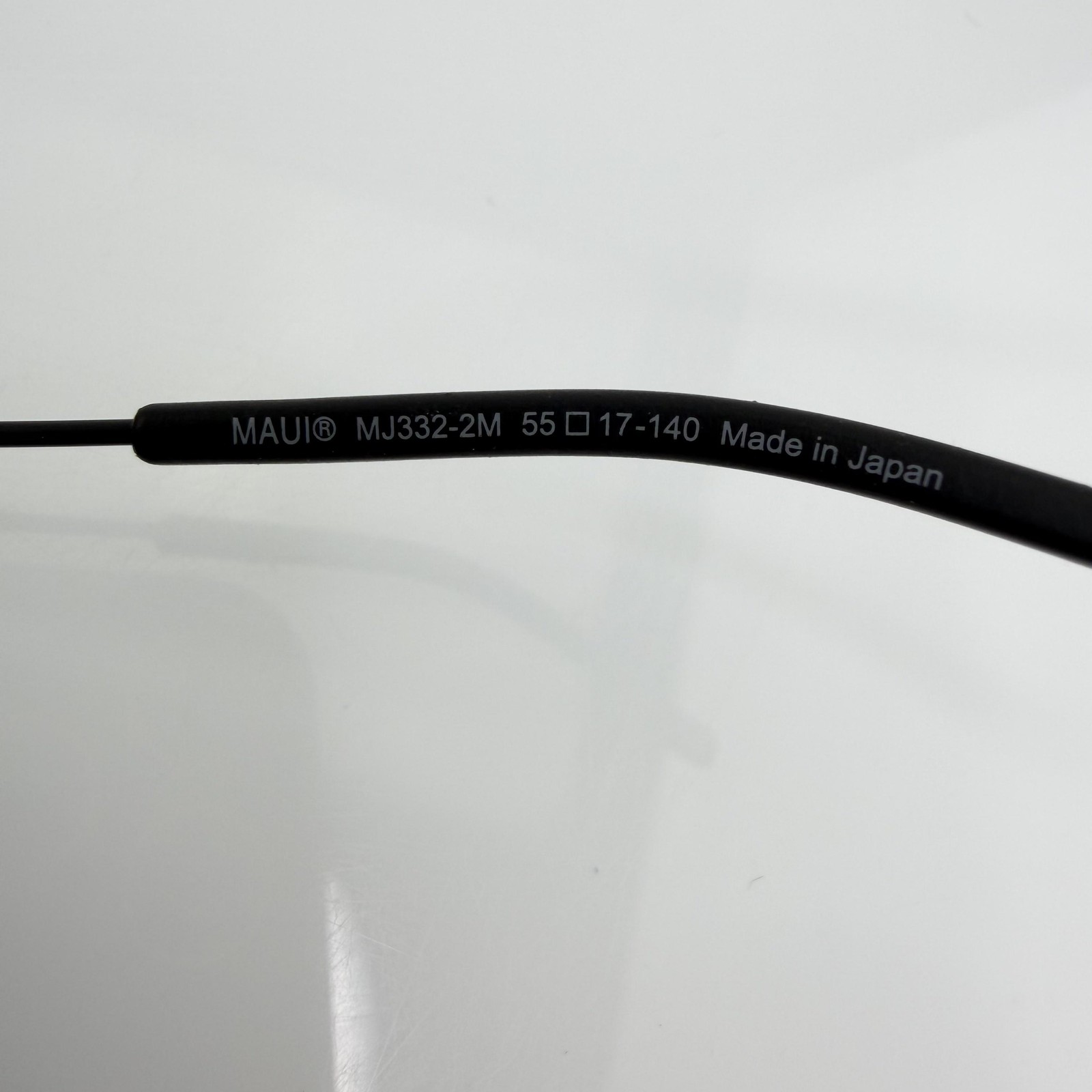 Maui Jim Sunglasses Nanea MJ332-2M Mens Black Rimless Orange Mirrored Polarized
