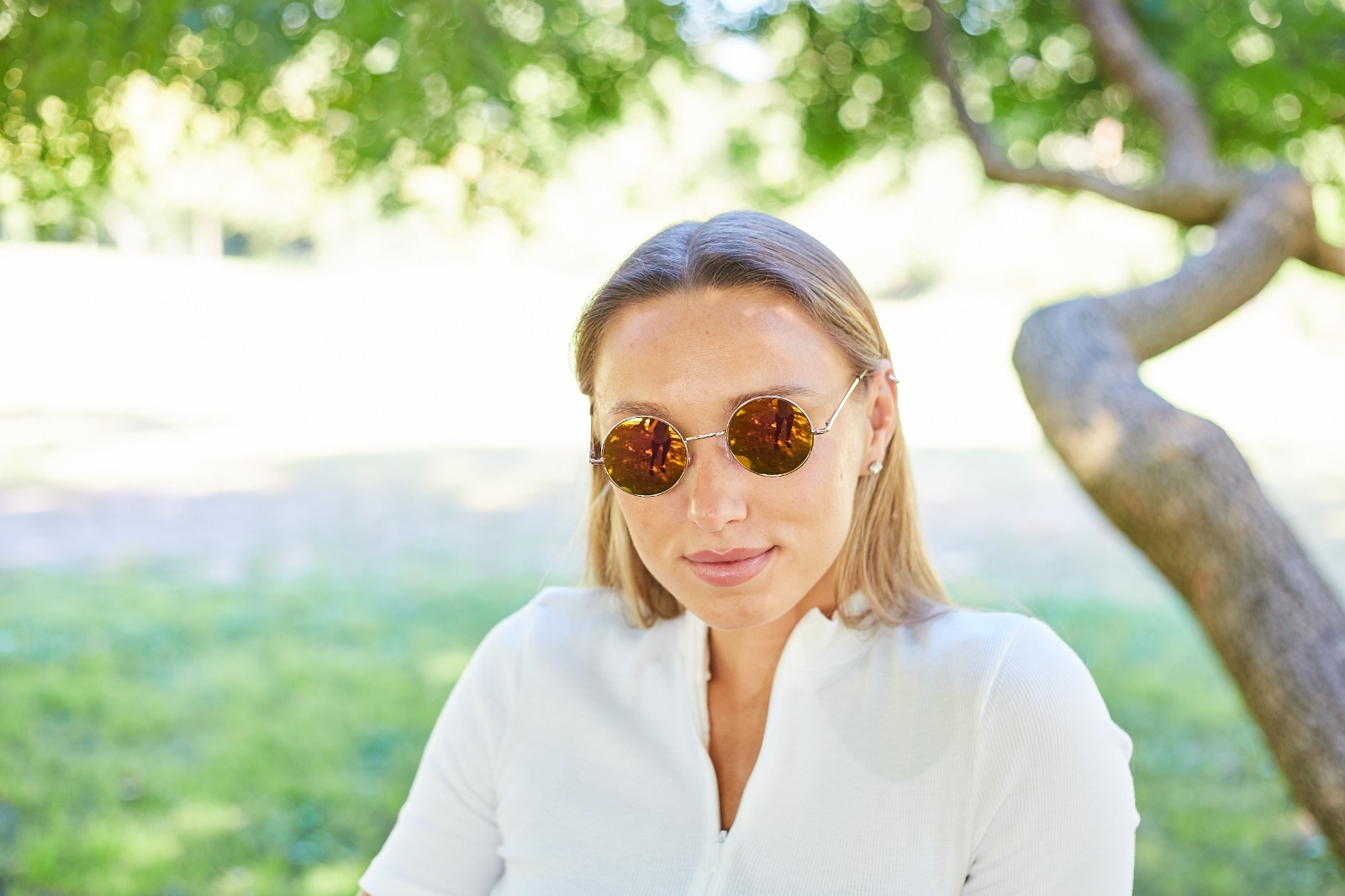 20 PACK ROUND RETRO VINTAGE MIRROR ROSE LENS 43mm SUNGLASSES BULK WHOLESALE