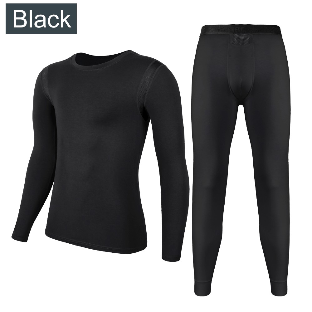 Sports Mens Thermal Underwear Set Long Johns Top Bottom Pants Base Layer Warm