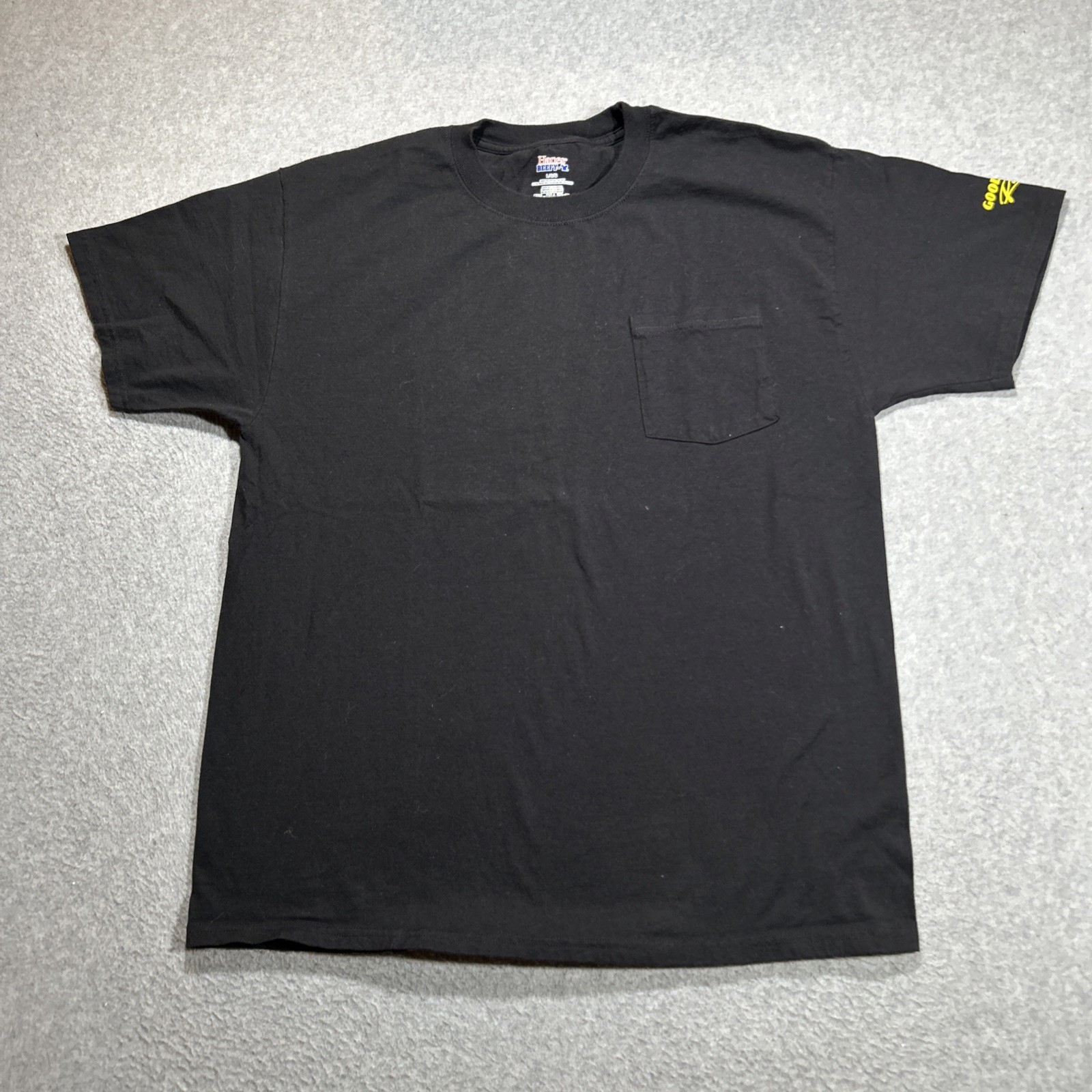 Goodyear Racing Casual Pocket Tee Shirt – Mens Size Large L – Black