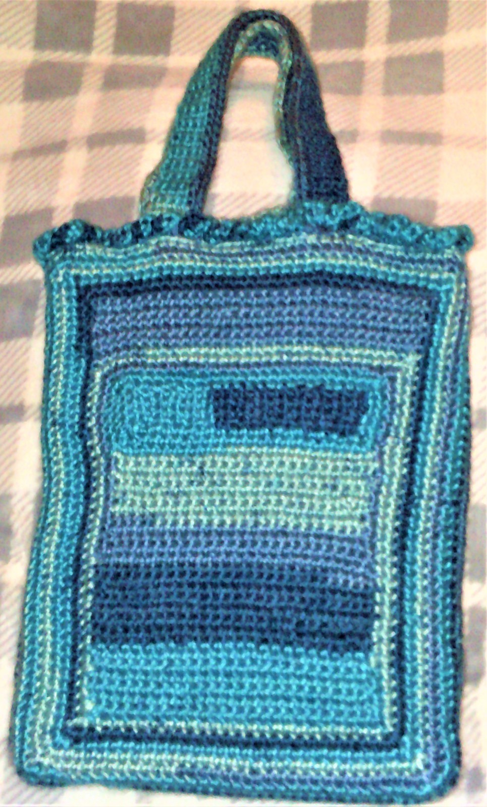 handmade purse crocheted by hand