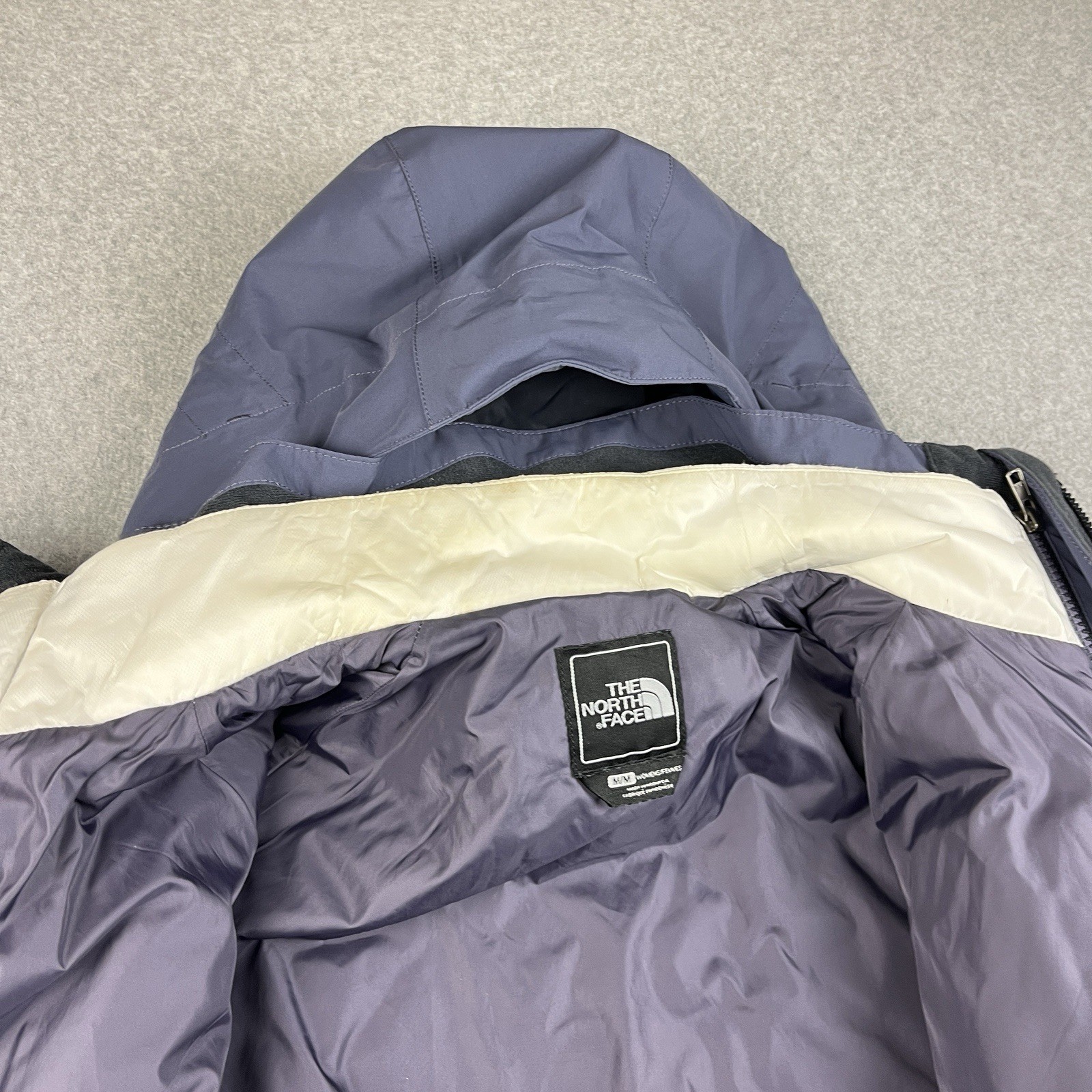 The North Face Ski Jacket Women Medium Hyvent Kira 2.0 Triclimate Greystone Blue