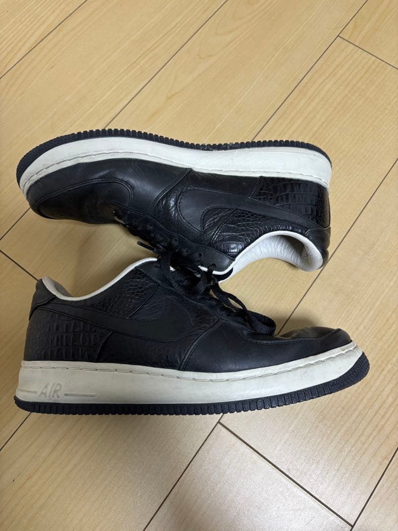 NIKE Air Force 1 Low Supreme 07 QK Black Limited Edition Men US 9 Rare Sneaker