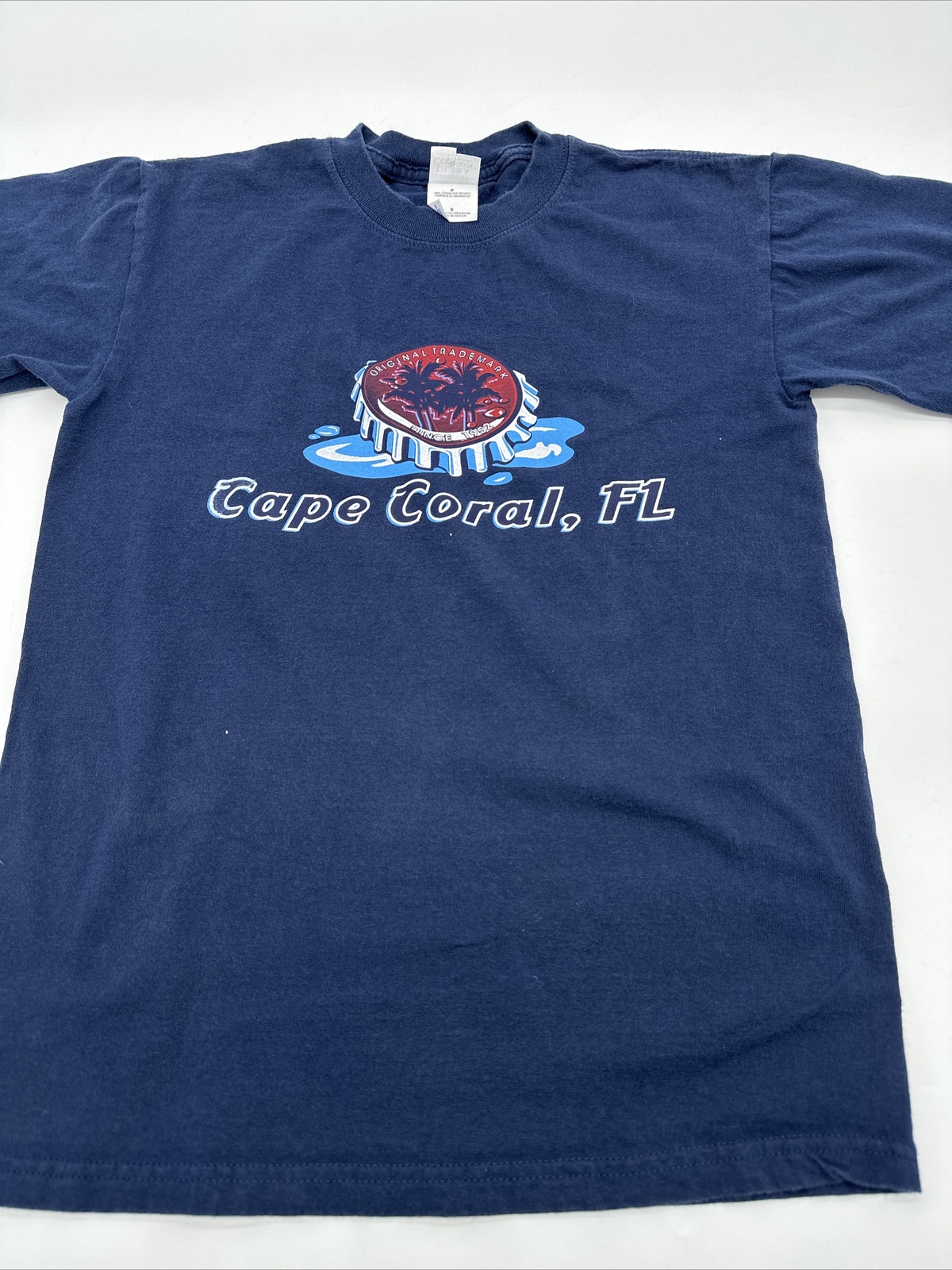 Cape Coral T-Shirt Men Small Graphic Print Blue Gildan…#6714