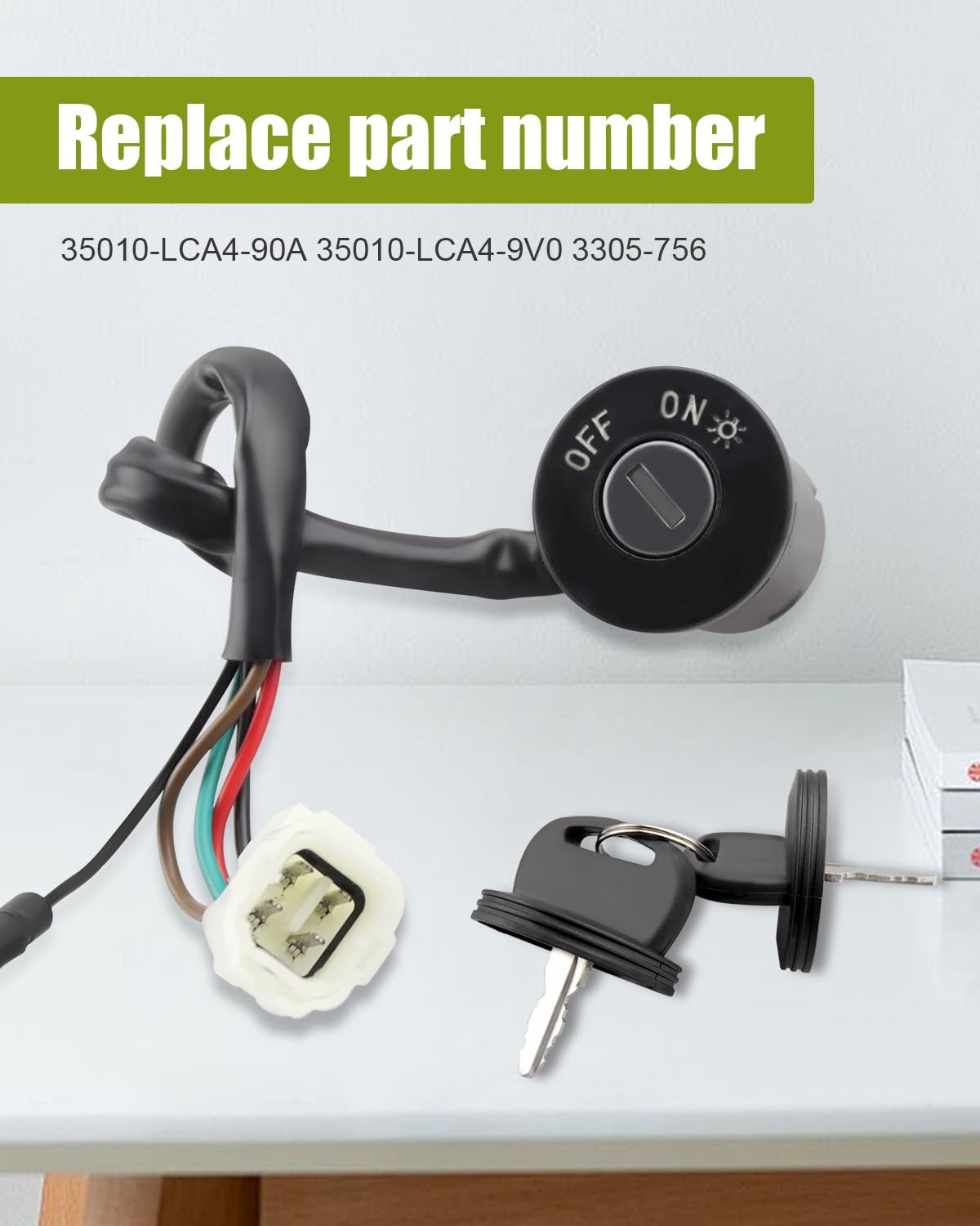 Ignition Switch Ignition Key Switch Lock Suit Fit for Kymco ATV MXU 50, 150