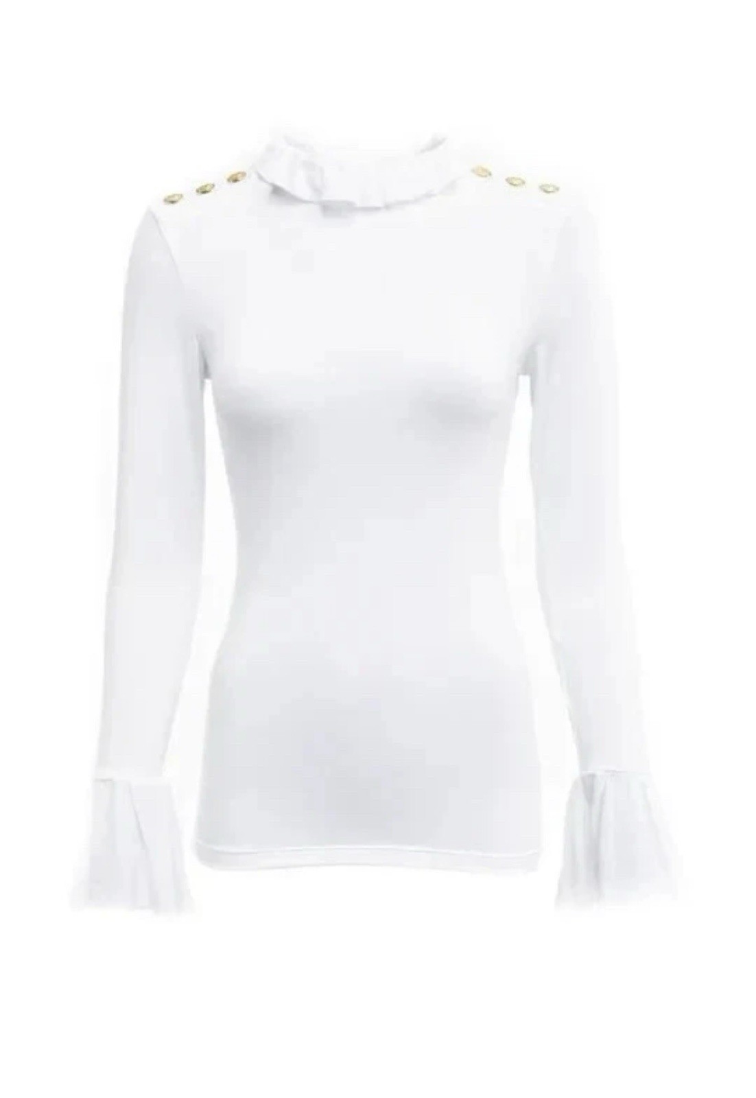 Holland Cooper Lilibet Jersey Tee Top Size Small – White