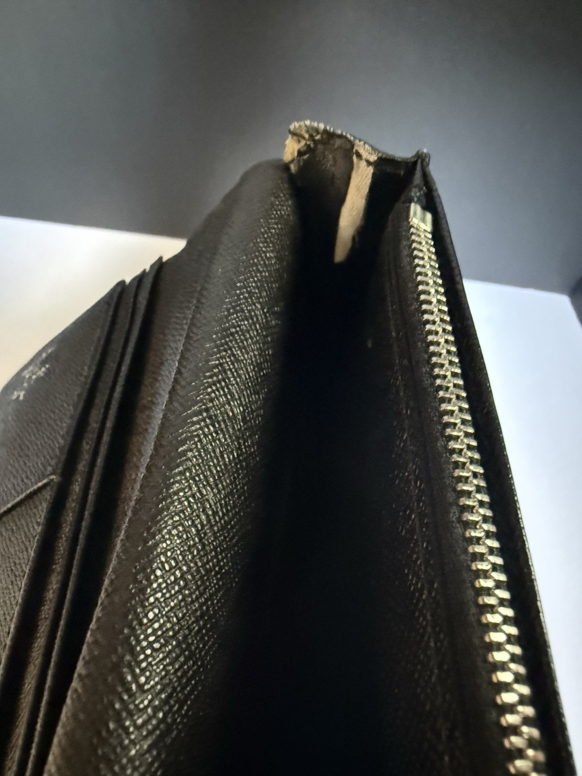 Louis Vuitton Damier Graphite Wallet w/ after market chain/insert to crossbody