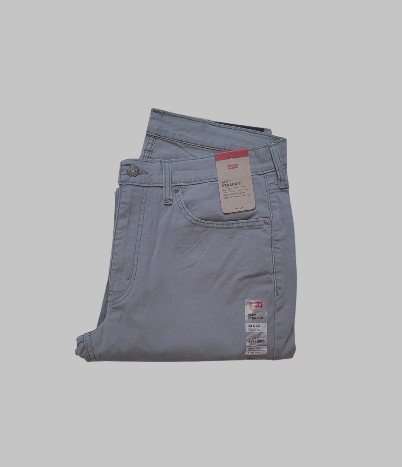 Levi’s Men’s 514 Straight Fit Pants Sharkskin 005141784