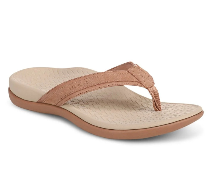 Hot sales! Vionic Tide 2.0 Toe Post Sandal – Mocha Mousse Leather