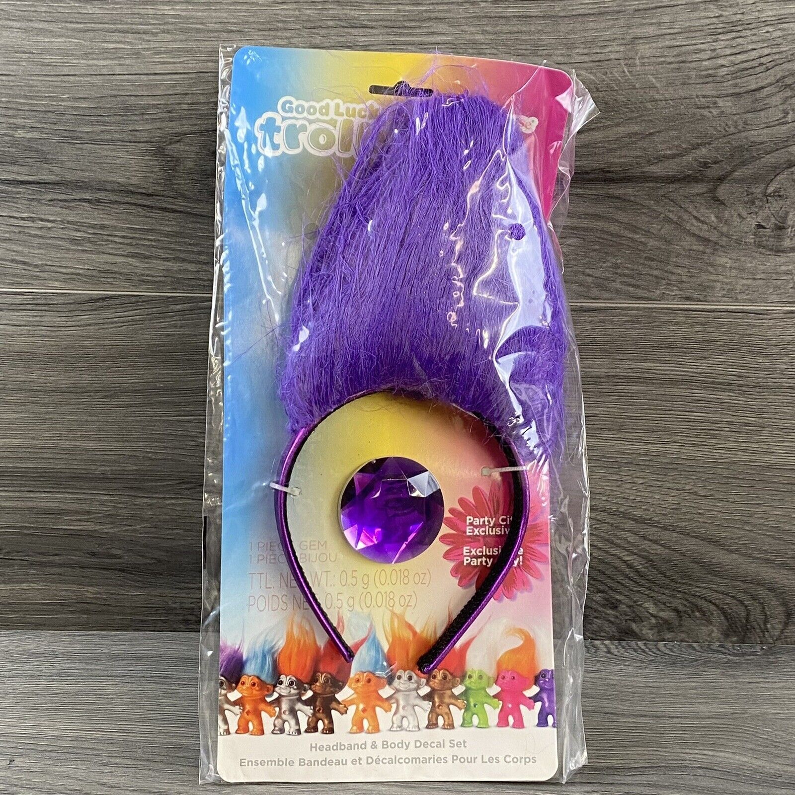 Good Luck Trolls Headband & Body Decal Set Halloween Costume Accessory Dress Up