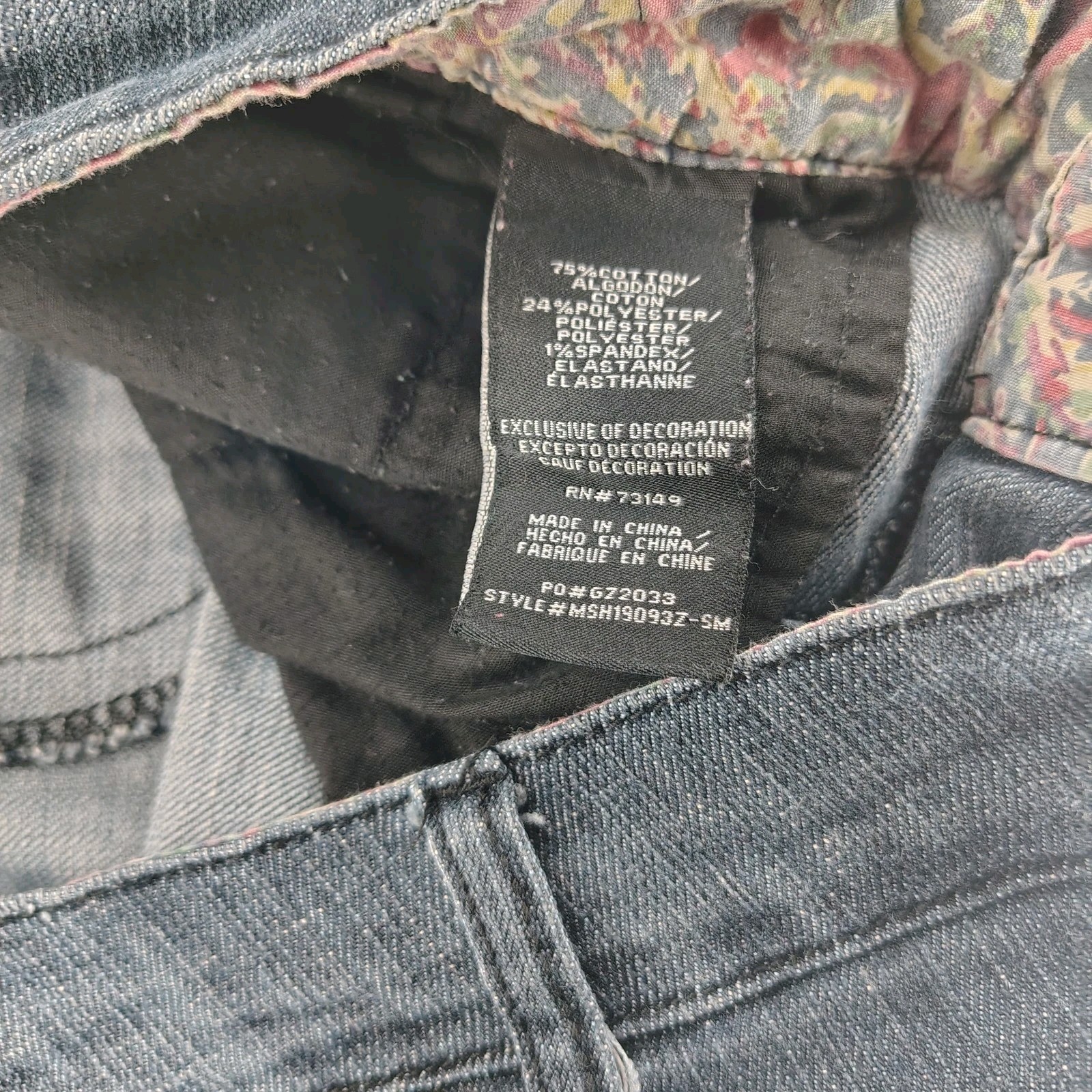One 5 One Jean Shorts Women’s 12 Dark Wash 34×4.5″