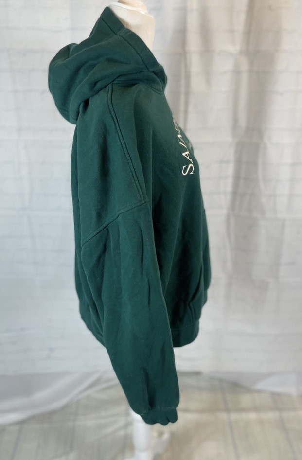 Saint Moritz Switzerland Emerald Green Pullover Hoodie Adult Size L H&M Divided