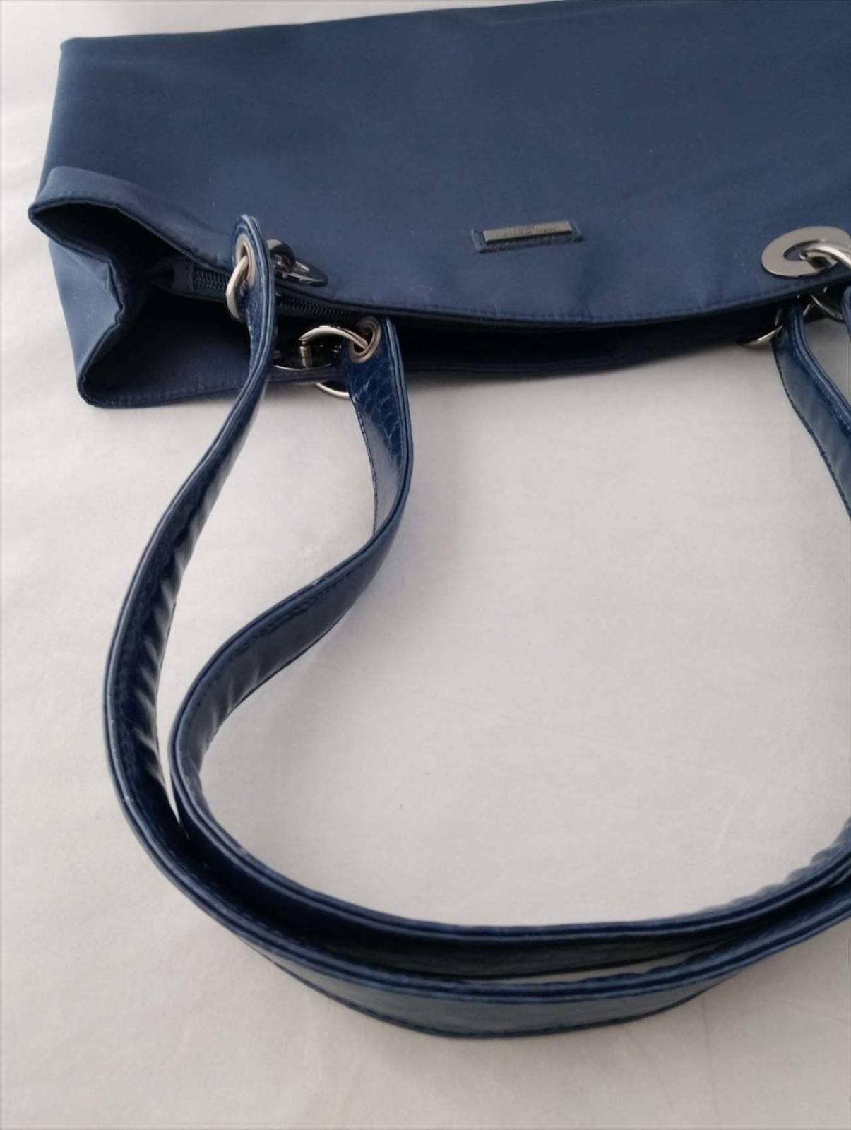SANT MARIOS Leather Shoulder Bag Blue Size: W:15.7×H: 11.4in. [Unused] Italy