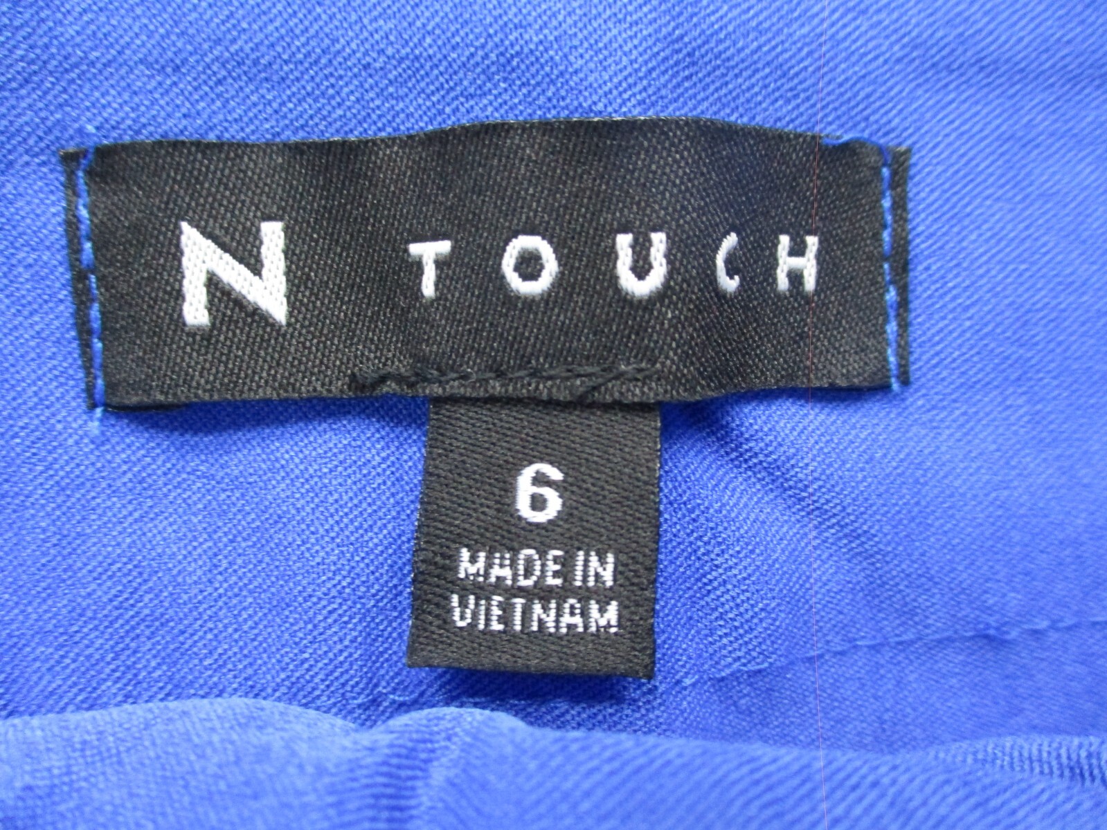 N Touch Pull-On Crop Pants Women’s 6 Blue Rayon Nylon Blend