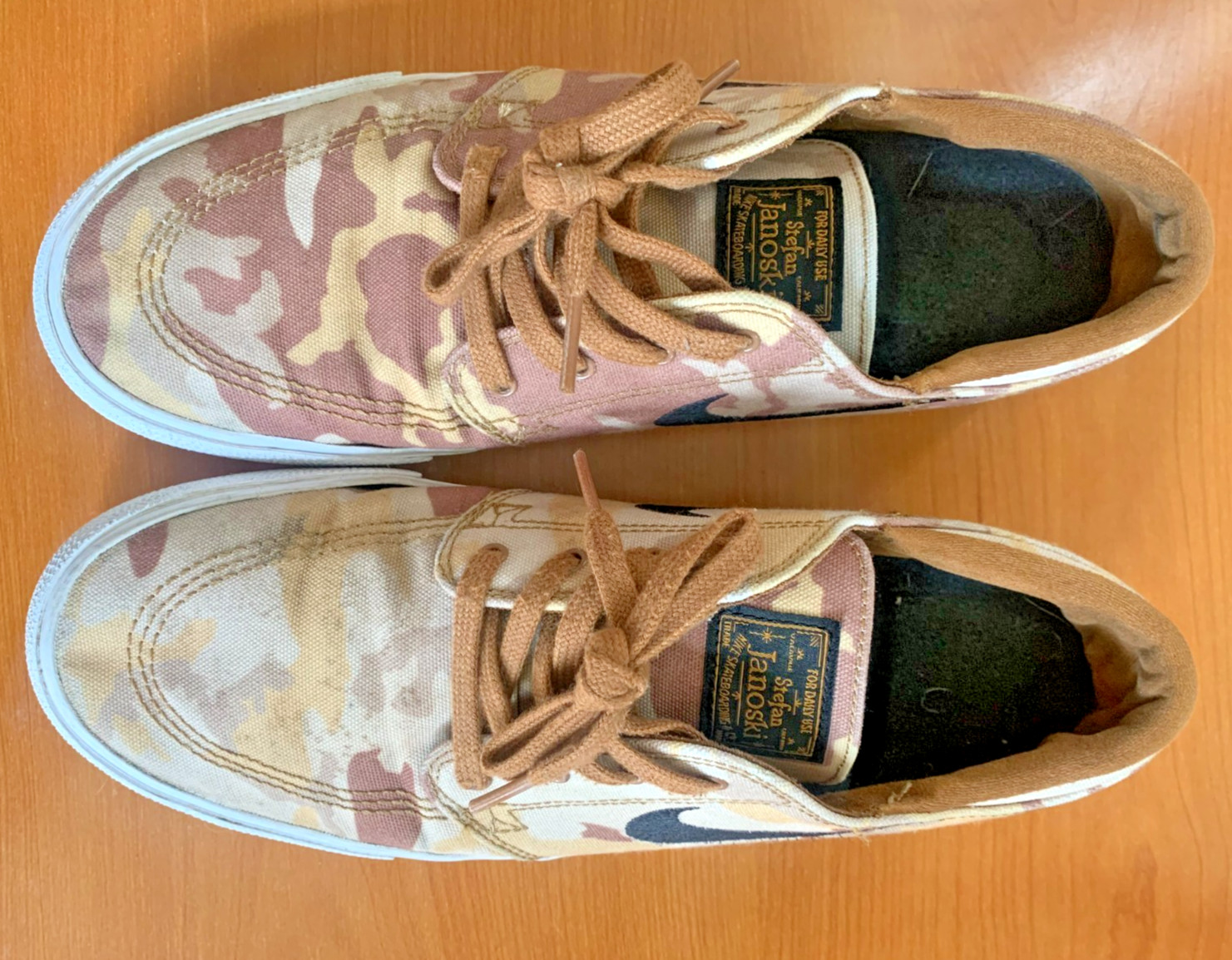 Nike SB Zoom Janoski PRM Parachute Beige Camo Mens AQ7878-200 Size 9.5