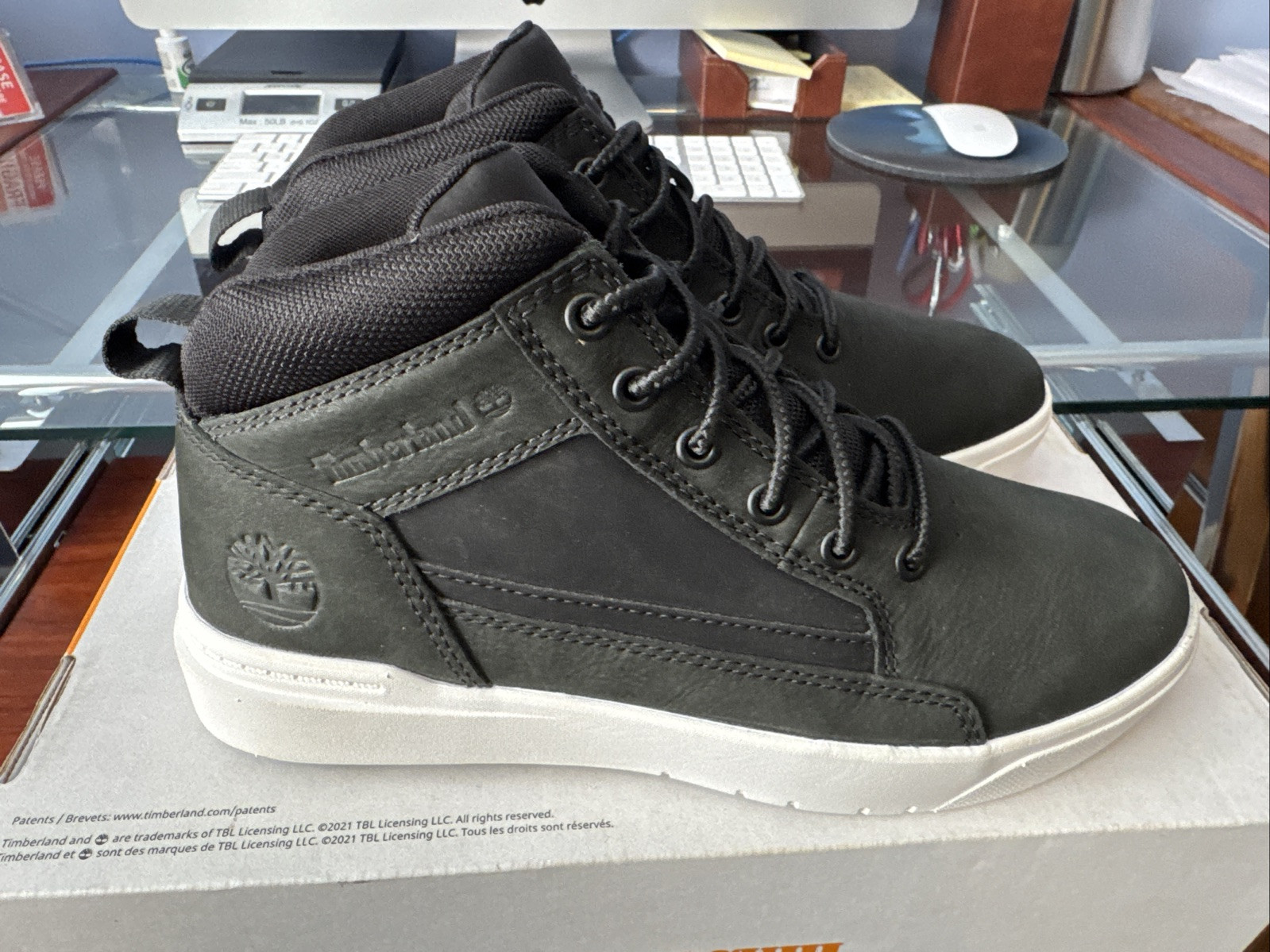Timberland Men’s Allston Sneaker Mid Black Nubuck (TBOA69V5W05)