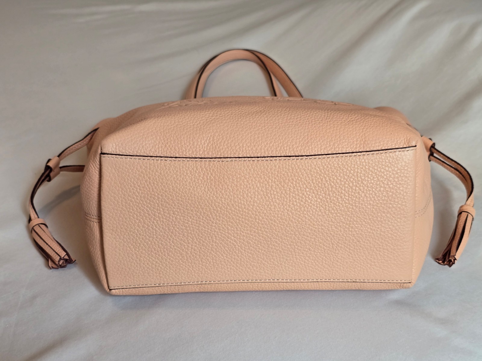 Coach Andy Tote in Faded Blush Pebbled Leather Embossed Horse & Carriage Logo