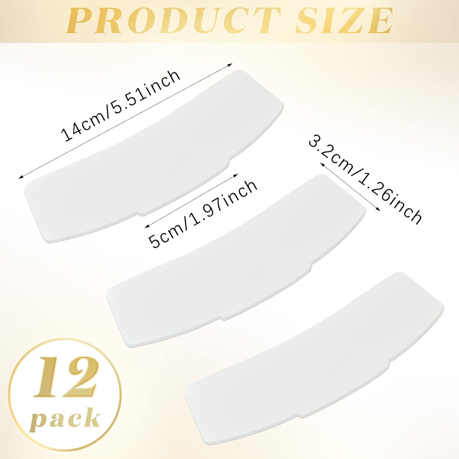 Hercicy Tab Collar for Clergy Shirt White Priest Collar Tab Insert Shirt, 5.51 X
