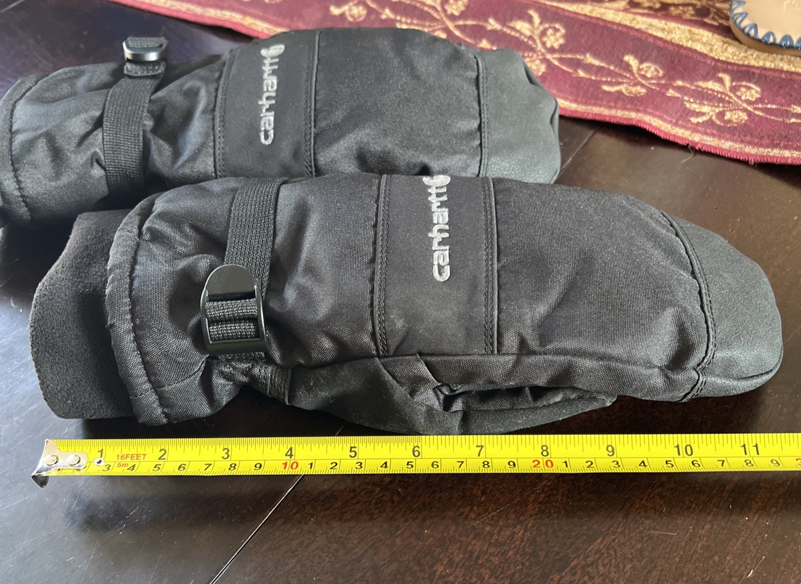 Carhartt Waterproof Insulated Lined Black Mittens XXL A616