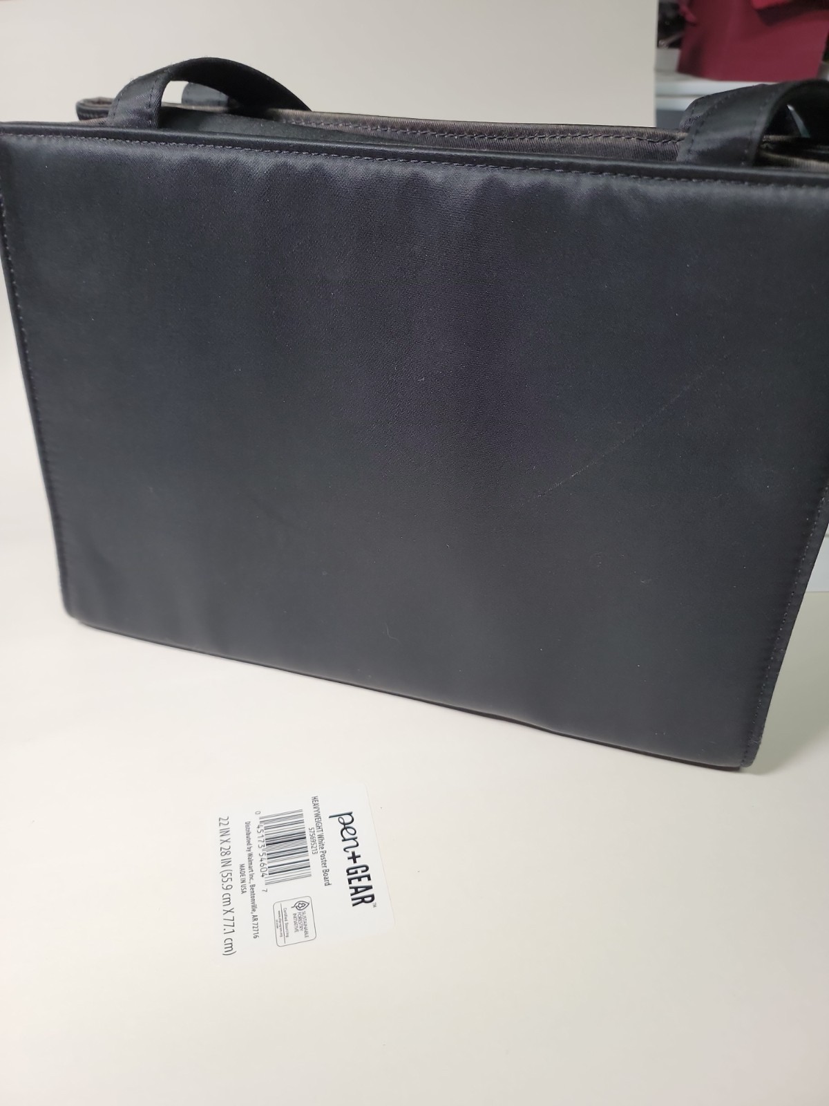 Kate Spade Sam Black Classic Vintage Fabric Nylon Shoulder Bag Box Tote