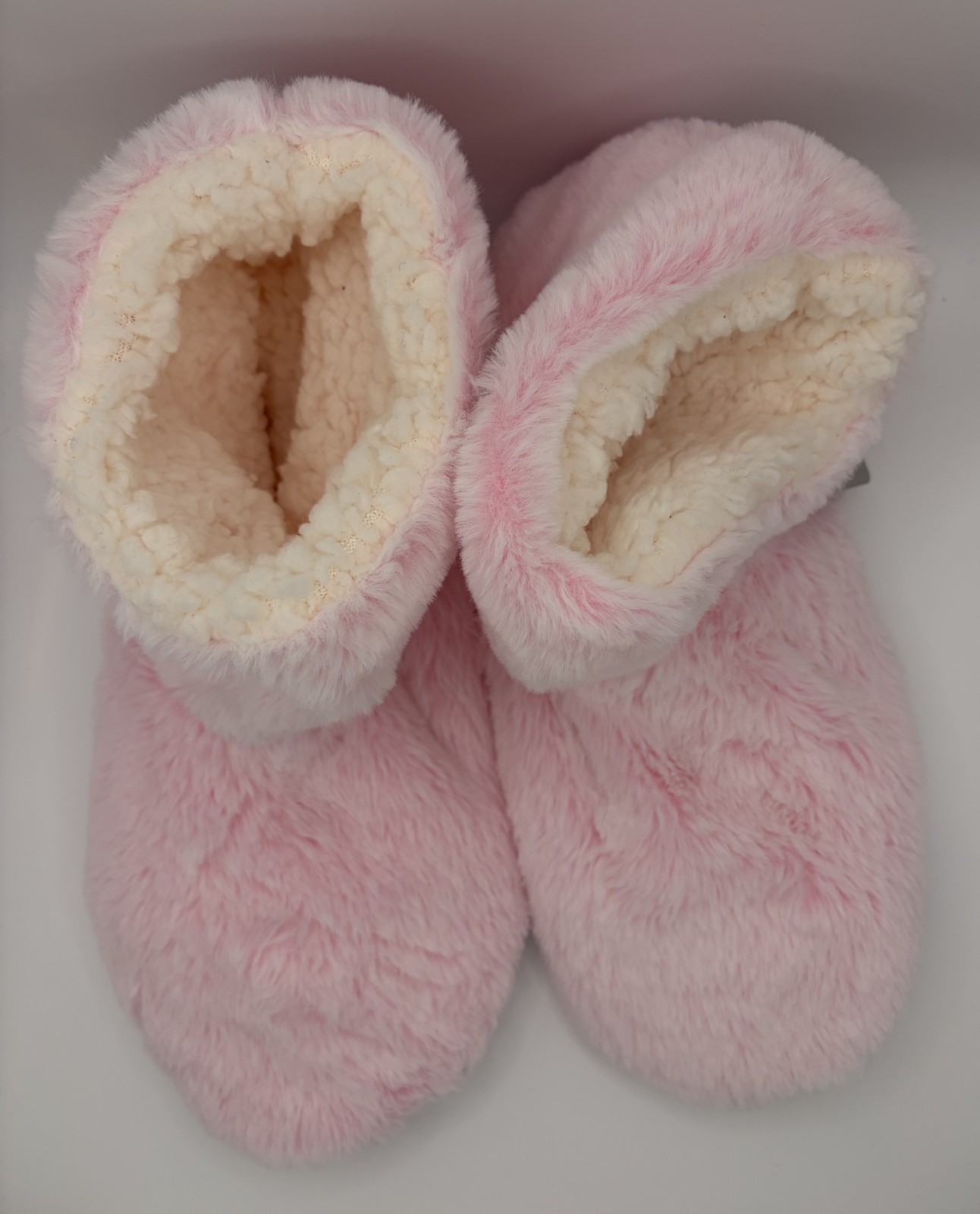 Sherpa High Top Pink Bootie Slipper Super Soft One Size Fit Most