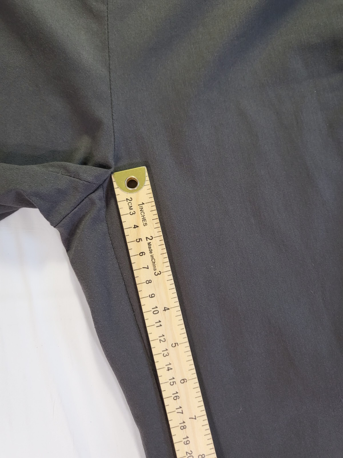 Roz & Ali Womens Pants Pull On Size 4 Stretch W/ Tummy Panel Gray (No Pockets)