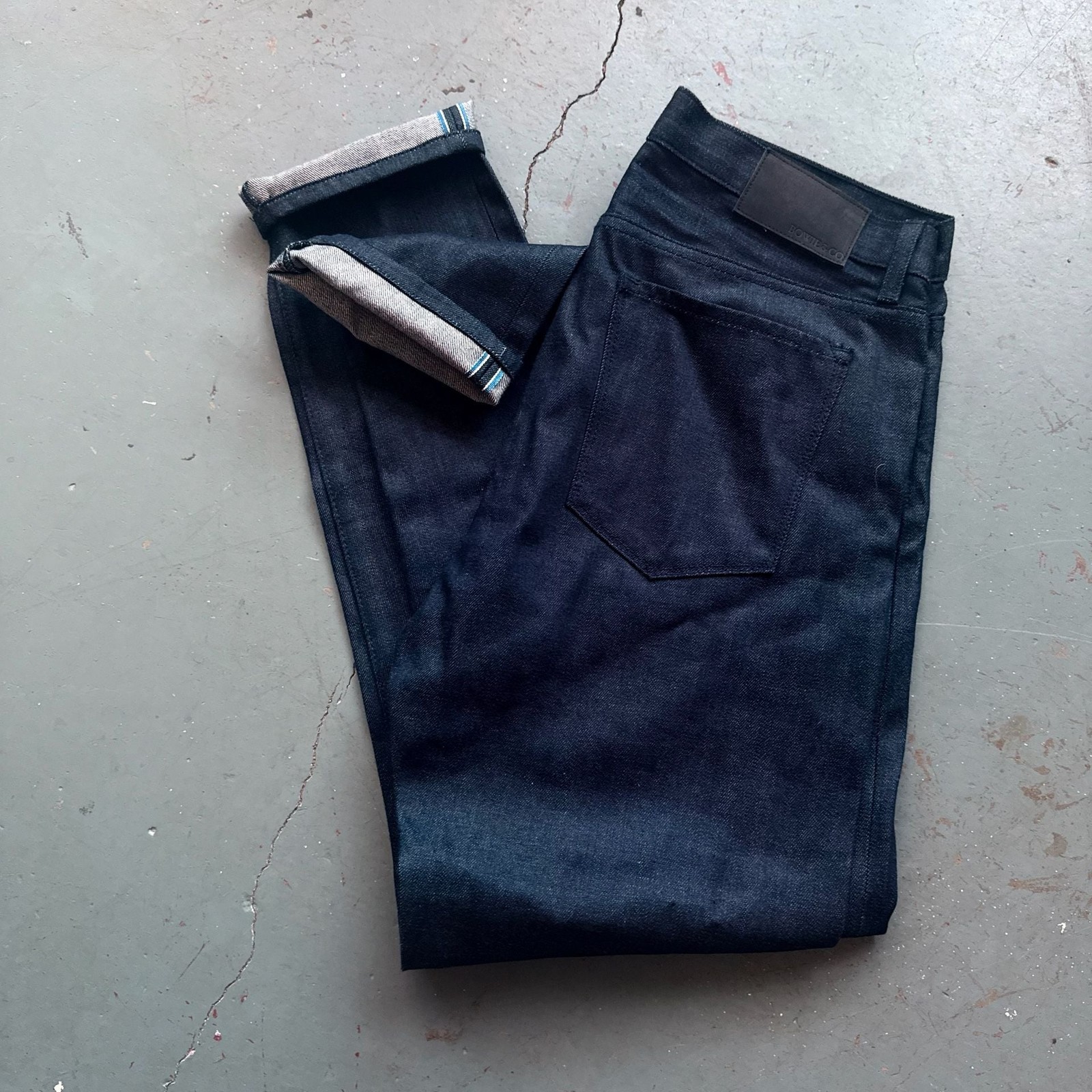 Bowie & Co Los Angeles Men’s Dark Indigo Selvedge Denim Jeans