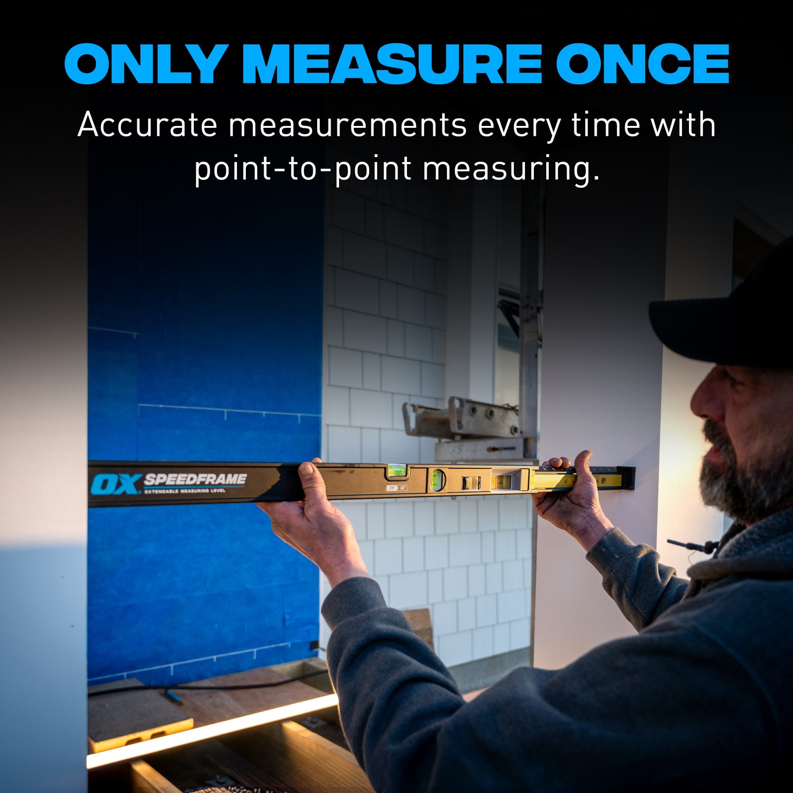 OX Aluminum 29-in 3 Vial Extendable plate level|125742