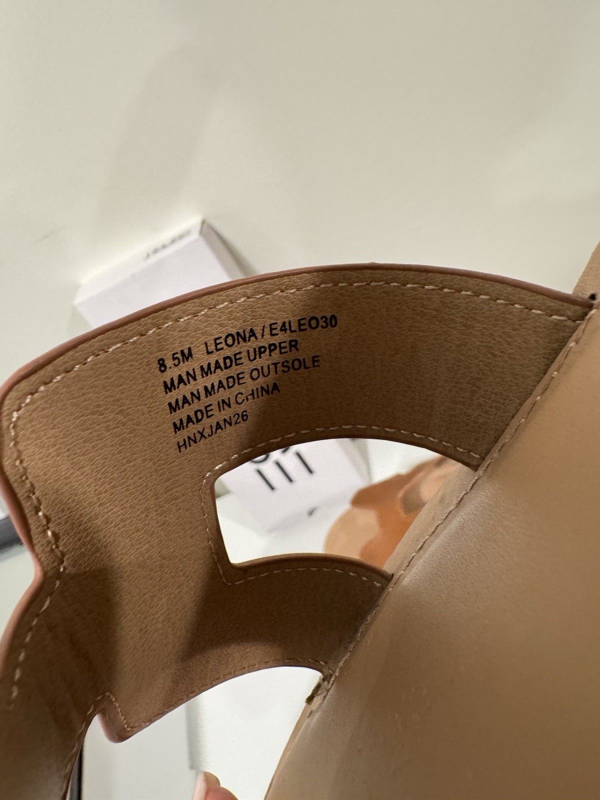 Esprit Logo Strap Slide Sandal Brown/Beige Women’s US 8.5 Casual Summer