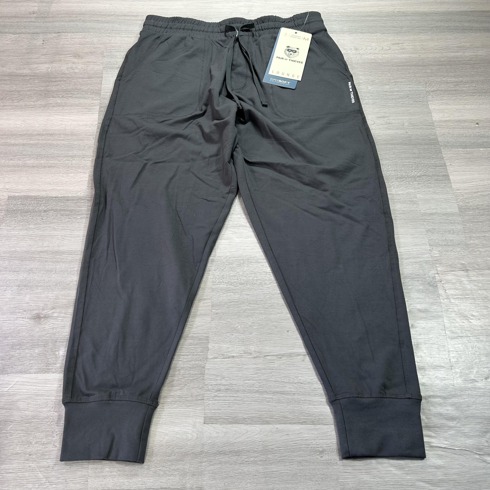 Pair Of Thieves Pants Mens Medium Gray Supersoft Lounge Jogger Elastic Waist