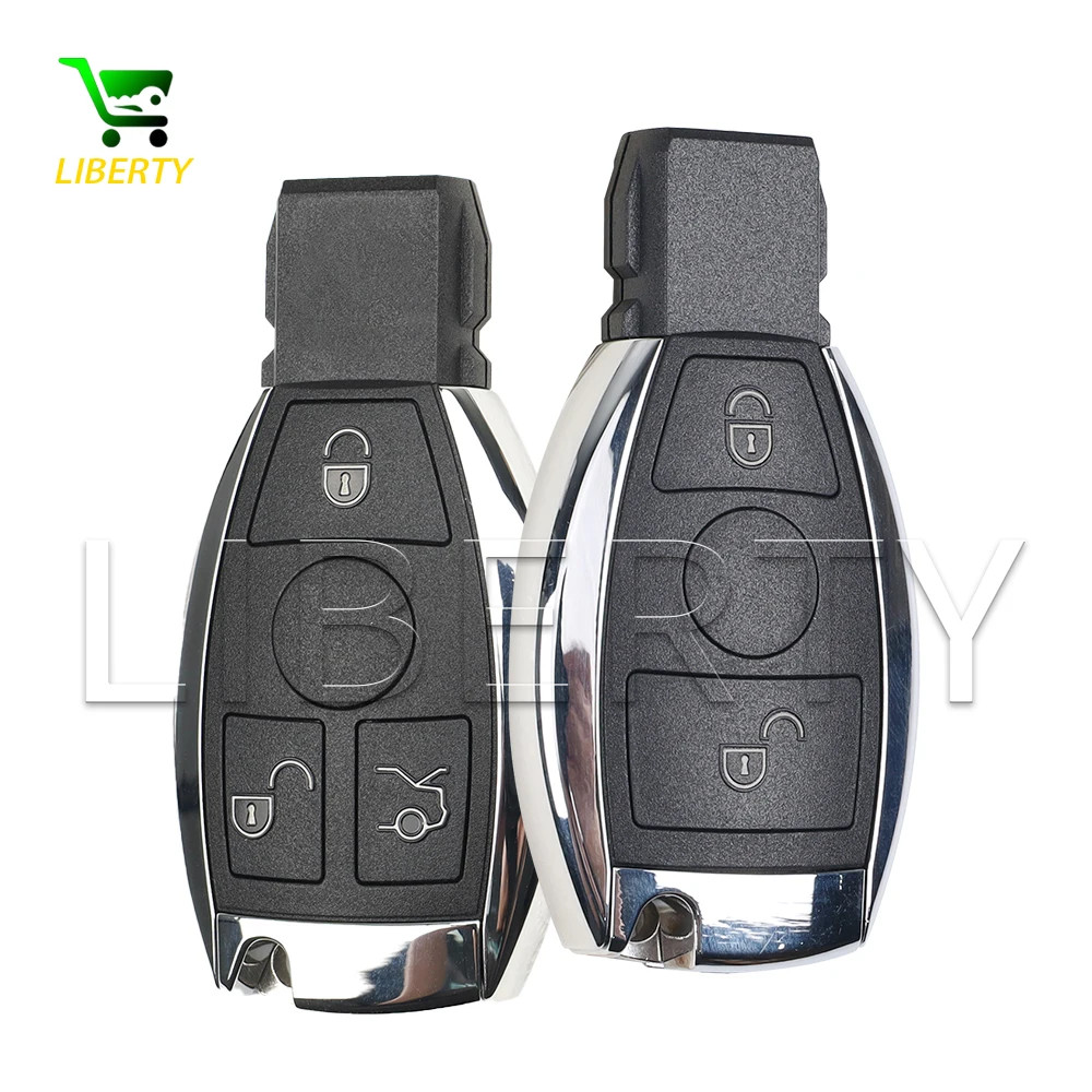 Liberty Smart Remote Car Key Shell Case Replace Blank for for Mercedes Benz