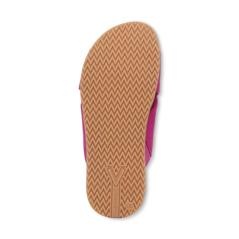 Vionic Etna Slide Sandal, Rose Violet Suede Color, Size 5 to 13, New