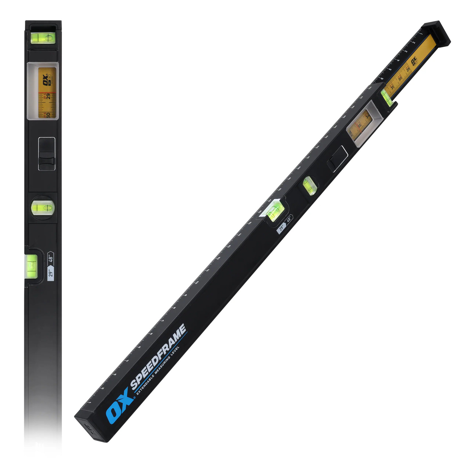 OX Aluminum 29-in 3 Vial Extendable plate level|125742