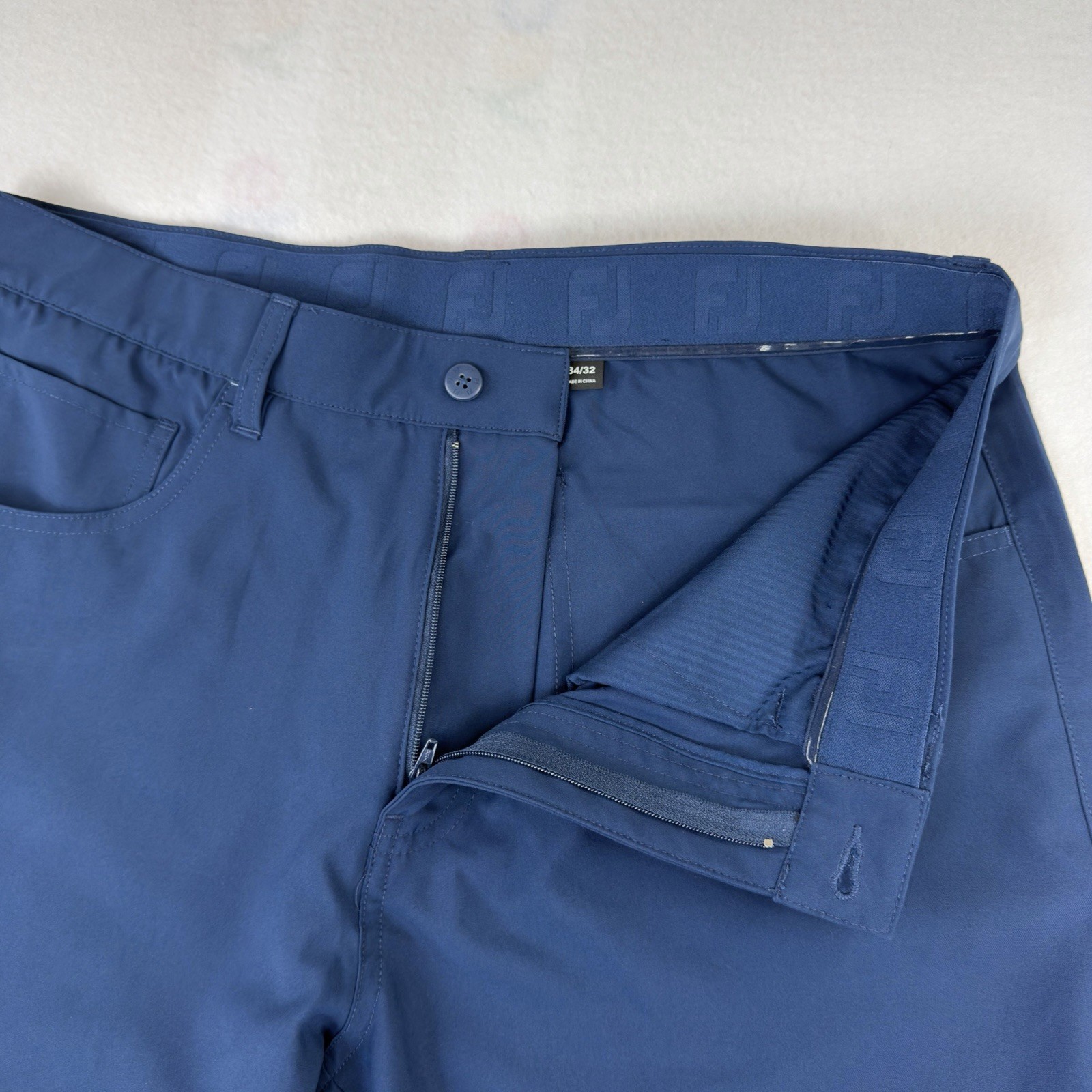 FootJoy Moxie 5 Pocket Golf Pants Men’s 34×32 Navy Blue Performance Golf Stretch