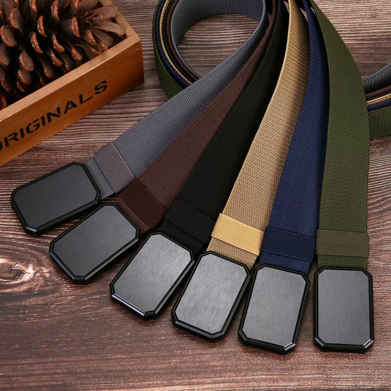 Groove Belt – Men’s Work Belt – Stretch Nylon, Magnetic Buckle, Adjustable