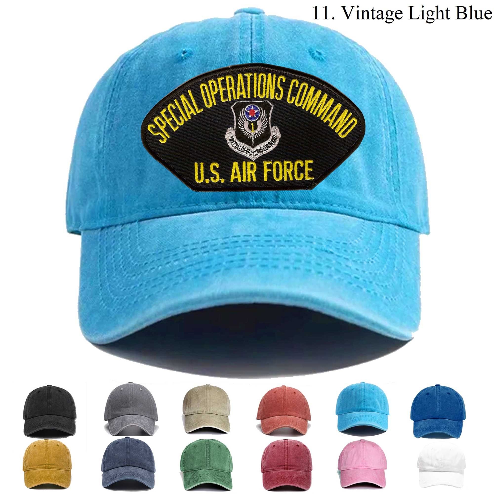 Embroidered Hat Air Force Special Operations Command, Veteran Cap, Trucker Hat