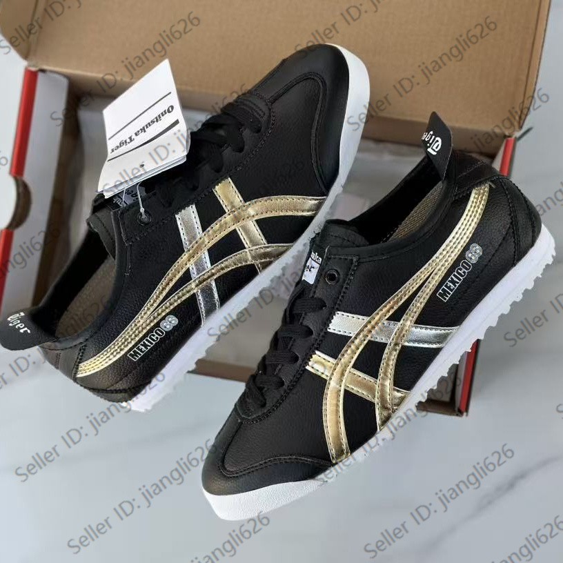NEW Onitsuka Tiger MEXICO 66 D5V2L 9094 Black Gold Silver