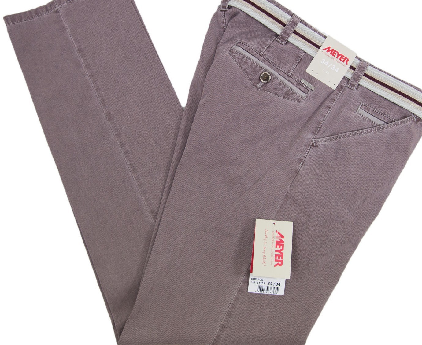 MEYER CHICAGO LIGHT PLUM 5131/57 Cotton stretch trousers 42″44″46″48″50″52″