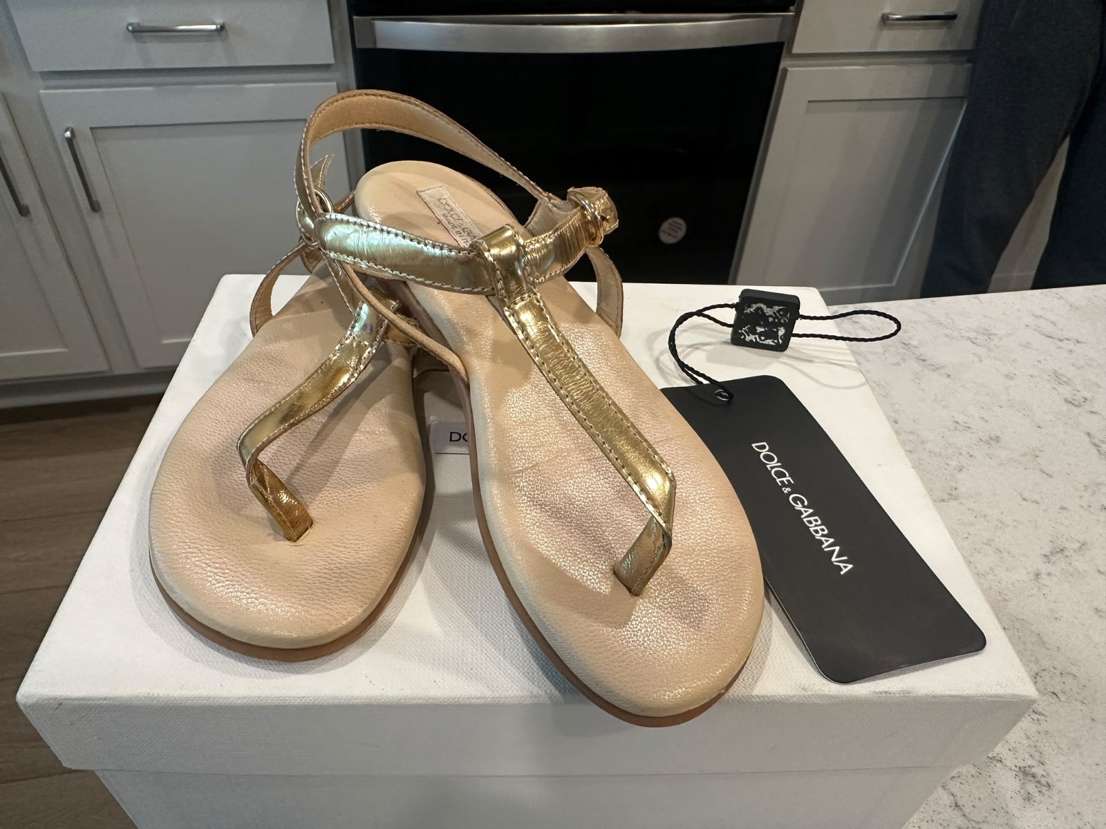 Dolce Gabbana Leather Sandals