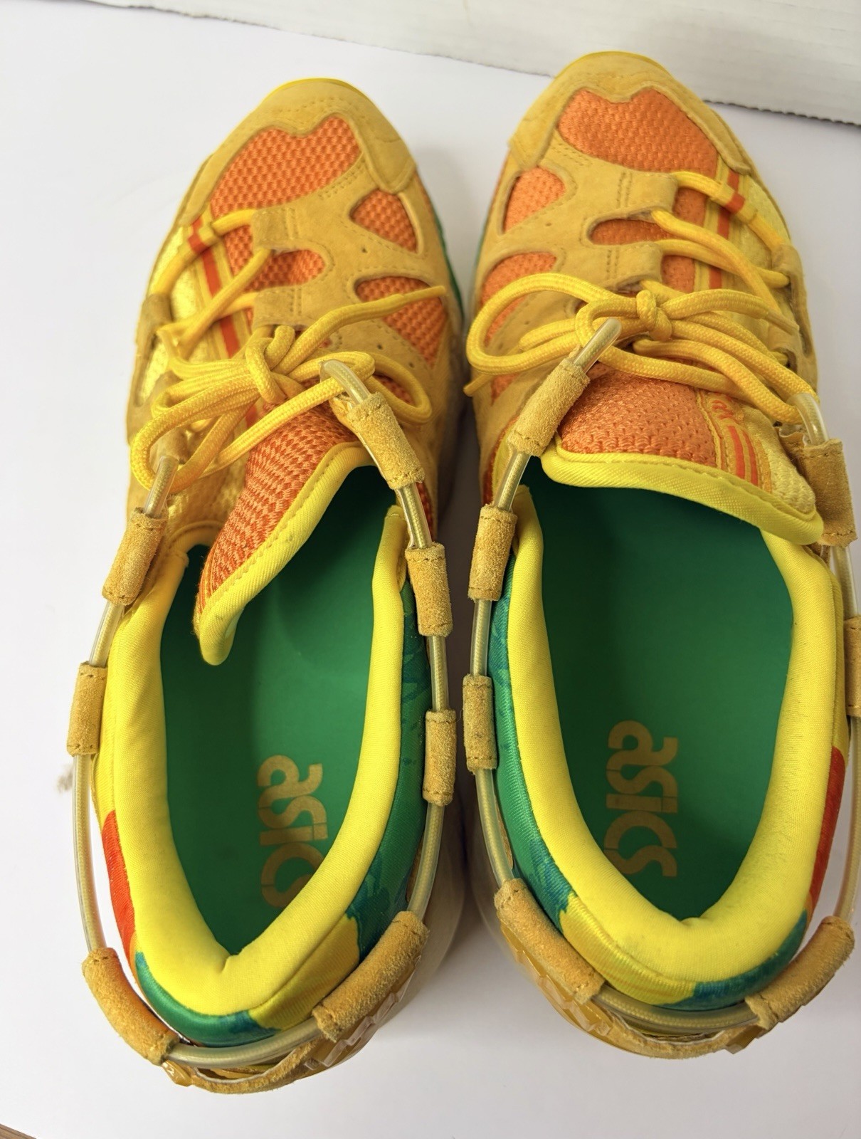 Asics Gel-Mai Knit Sunflower Sneakers Mens 8.5 Chunky Retro Dad Running Shoes